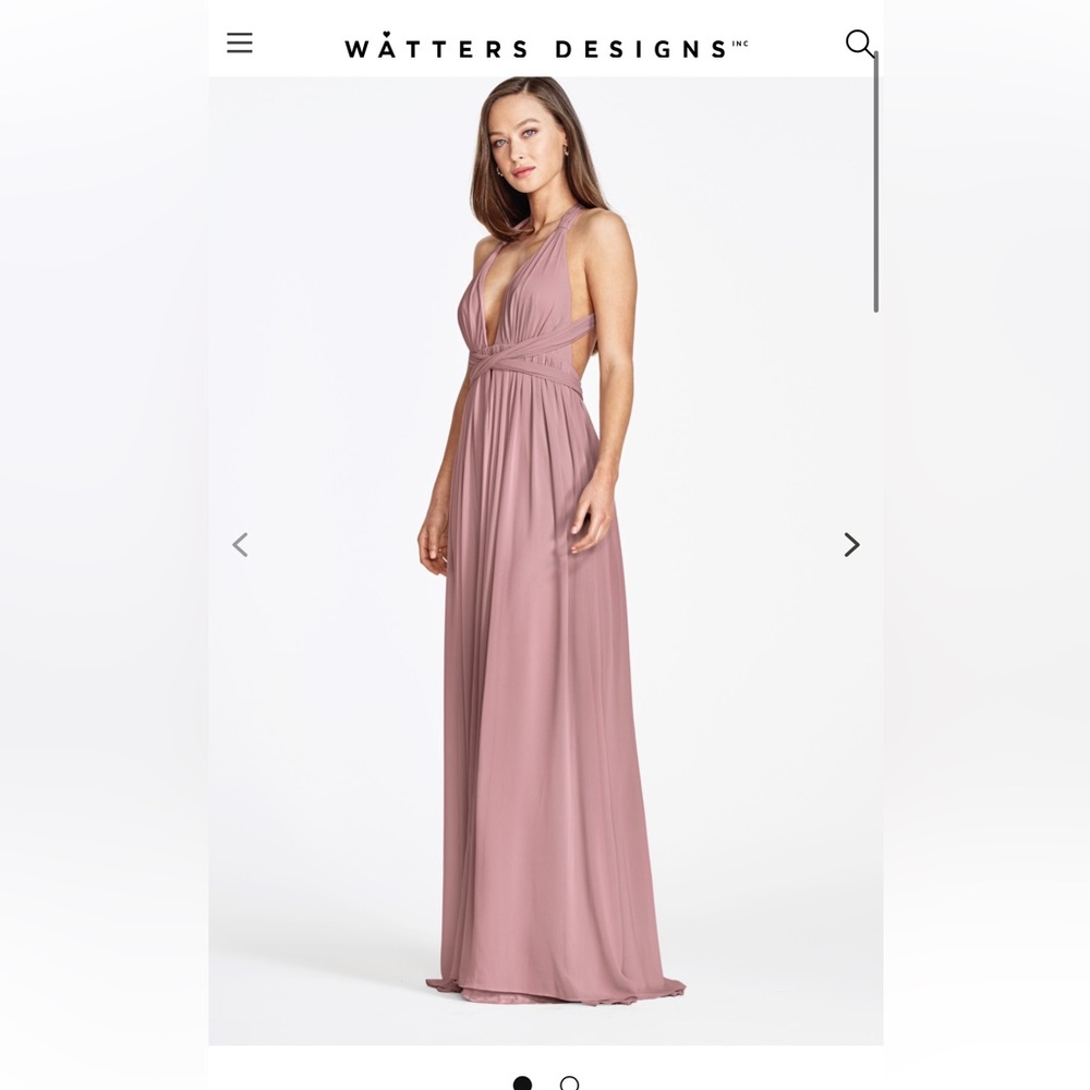 Watters Jada Bridesmaid Dress - Mink